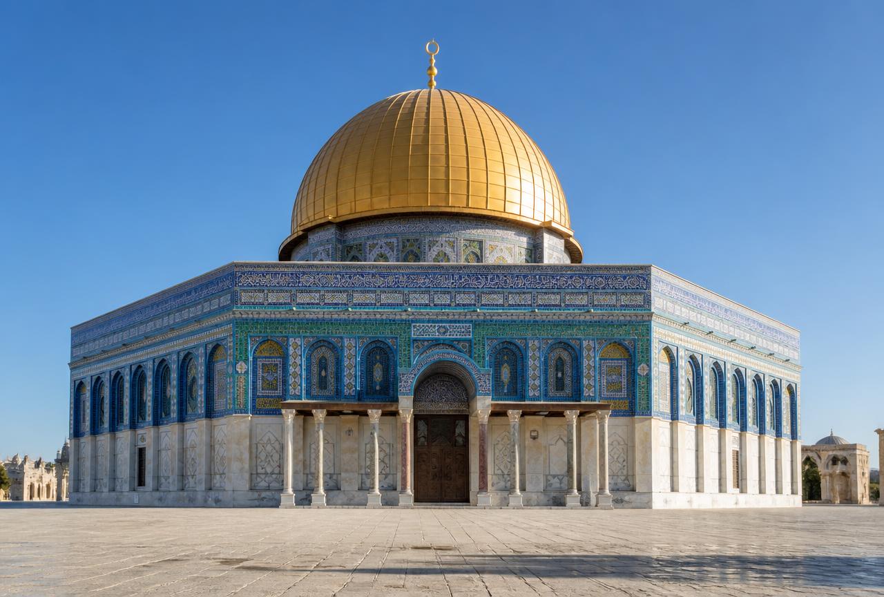 الكسوة القاشانية لقبة الصخرة
